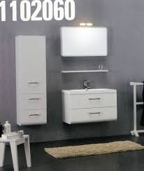Mobilier De Baie Beatrice Alb Lucios L 70xa 48xh 48cm Romstal