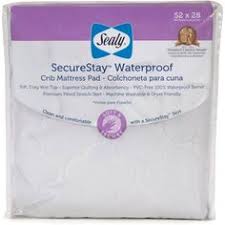 Sealy Securestay Waterproof Crib Mattress Pad Walmart Com Waterproof Crib Mattress Pad Crib Mattress Pad Waterproof Crib Mattress Cover