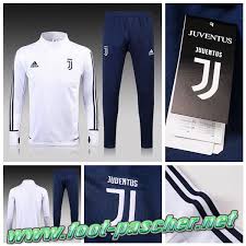 Equipement et accessoire de foot. Faibles Ventes Survetement De Foot Pour Enfant Juventus Blanc 2018 Replica Maillot De Football Survetement De Foot Survetement Enfant