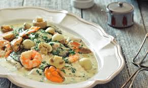 John dory fillet with basil and green tomato sauce. John Dory Normande