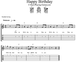 Easy Happy Birthday For Guitar