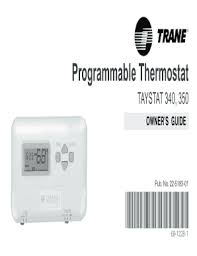 Thank you for choosing the trane xl824 smart. Fillable Online 69 1228 Trane Programmable Thermostat Taystat 570 Owner S Guide Fax Email Print Pdffiller