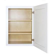 9x30x12 In All Wood Wall Kitchen Cabinet With Single Door In Shaker White Painted Sw W0930 The Home Depot Single Doors Adjustable Shelving Plywood Walls