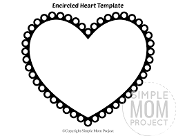 free printable large heart shape templates simple mom project