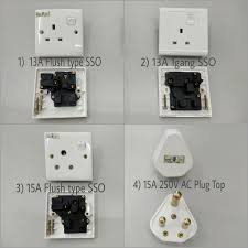 13a mains plug with cord grip voltage rating: 13a 15a 1gang Sirim Switched Socket Outlet Sso Ums Plug Top Shopee Malaysia