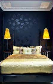 Indigo Canary Yellow Gold Bedroom Eclectic Bedroom Home Decor Bedroom Gold Bedroom