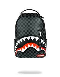 Sprayground Sleek Sharks In Paris 15 Inch Backpack Black The All New Sharks In Paris In A Smaller Upgraded Versio Black Backpack Sprayground Unisex Accessories