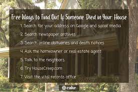 10 Easy Ways To Find Out If Someone Died In Your House | Cake Blog