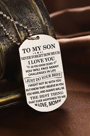 Birthday Gift For Son Beautiful To My Son Necklace From Mom Best Gift For Birthday Graduation Military Wedding Son Gifts S Father Son Gifts Ideas Son Quotes Father Son Quotes