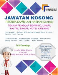 Kekosongan di sektor kerajaan 2016, swasta, awam dan badan berkanun. Kerja Kosong Kota Tinggi Kota Tinggi Johor Community Organization Facebook