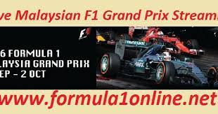 Live Malaysian F1 Grand Prix Streaming