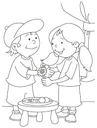 Rakhi Festival Drawing Raksha Bandhan Drawing Coloring