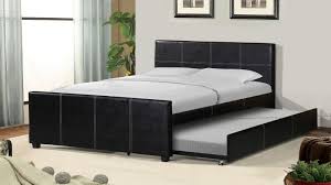 Read online before start playing. Milton Greens Stars 7526 F Wrought Studio Shula Black Faux Leather Full Size Bed With Twin Size Trundle Bed