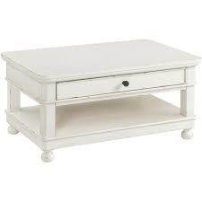 A glass coffee table makes for an elegant, subtle addition to the room, while a coffee table with storage is perfect for creating space for a striking centerpiece. 52902 Riverside Furniture Small Cocktail Table