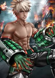 I squeezed my eyes in pain touching his arm on accident. Bakugo Katsuki V2 By Frostbite07 On Deviantart