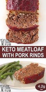 Keto Meatloaf With Pork Rinds Video Low Carb Recipes Keto Recipes Keto Recipes Dinner