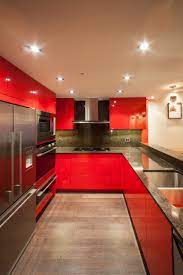 Update your kitchen with our selection of kitchen cabinets from menards. 75 Beautiful Kitchen With Red Cabinets And Black Backsplash Pictures Ideas July 2021 Houzz