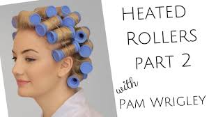 See the full tutorial here: Part 1 Learn How To Set The Hair In Heated Rollers Get A Smooth Sleek Glossy Curl With Hot Rollers Youtube