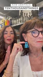 New @tenthousandthingsnyc! The most fabulous stone earrings