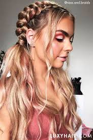 How To Deal With Thick Hair 3 Easy Hairstyles Braids For Long Hair Easy Festival Hair Festival Hair Braids