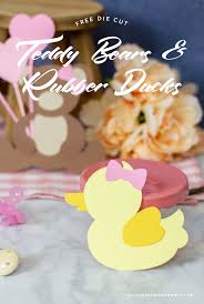 See more ideas about rubber ducky baby shower, ducky baby shower, baby shower. Die Cut Teddy Bears And Rubber Ducks Baby Shower Cut Files Laptrinhx News