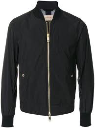 Black And Gold Bomber Jacket Mens Burberry Logo Embroidered Bomber Jacket In Black Modesens Embroidered Bomber Jacket Bomber Jacket Jackets