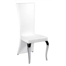 Modern high back dining chairs. Somette Tabitha White Rectangle High Back Dining Chair Set Of 2 Overstock 9746378
