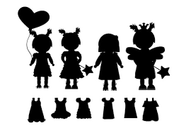 El teatro de sombras se basa en la proyección de figuras delante de un fondo iluminado. Vector Siluetas Ninos De Pie En Una Fila Ilustraciones Vectoriales Clip Art Vectorizado Libre De Derechos Image 13880210