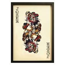 I've collected hundreds of jokers and i want you to see them. Playing Card Joker Wall Art Annalise Reece Interiors