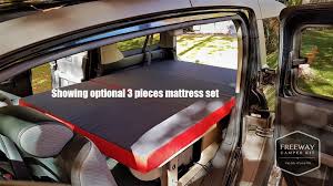 Easy to install and remove with just one person! Element Camper Van Kit Freeway Camper Kit