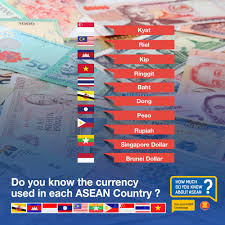 These units belong to the same measurement system: Skyade On Twitter Ina Rupiah Malaysia Ringgit Sg Sg Dollar Brunei Brunei Dollar Myanmar Kyat Ph Peso Vietnam Dong Kamboja Riel Th Baht Laos Kip Https T Co Ejgswf9wgg