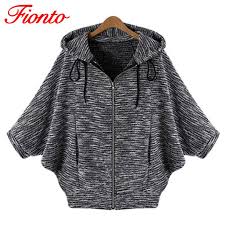 Ucuz Fionto Moda Ceketler Kadin Avrupa Gevsek Kisa Ceket Batwing Kollu Tum Match Hirka Siyah Sicak Satis Bahar Sonbah Kadin Ceketleri Moda Stilleri Kapsonlular