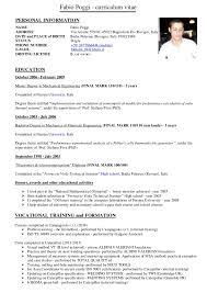 Your cv can stand out among other candidates' by putting key terms in your cv template. Curriculum Vitae Fabio Poggi English Version 2