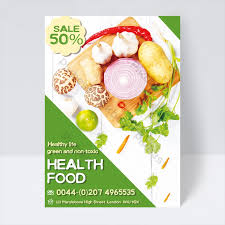 Free for commercial use no attribution required Green Healthy Food Restaurant Promotion Flyer Psd Free Download Pikbest