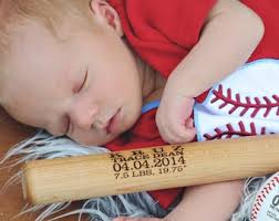 Personalized Baseball Bat Birth Announcement, Baby Boys Gift, Engraved  Baseball Bat, Custom Sports Nursery Decor, Baseball Theme Man Cave