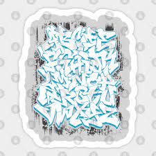 English alphabet vector from a to z in graffiti black and white style. Graffiti Alphabet Graffiti Aufkleber Teepublic De