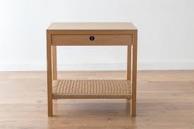The Quot Anderson Quot Side Table Is Made From Solid Oak With A Danish Rope Cord Shelf And Custom Carved Drawe Furniture Amber Interiors Vintage Dining Table