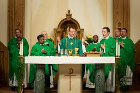 Father Peter Kieffer celebrates his first Mass in La Crosse