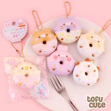 Each one comes with chain and individual packaging. Buy Fuwakun Pastel Animal Doughnut Mini Squishy Keychain At Tofu Cute