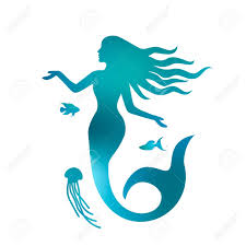 This beautiful ombre goes from pink to violet, blue, green, and. Silhouette Of A Beautiful Mermaid With Long Hair Under The Water Royalty Free Cliparts Vectors And Stock Illustration Image 93630952