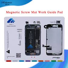 Magnetic Screw Mat Work Guide Pad For Iphone X 5 4 4s 8 8