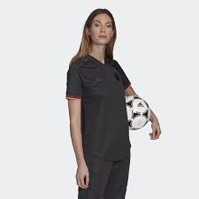 Auffallend ist auch der stehkragen mit zwei knöpfen darunter, wodurch das komplette portugal em. Adidas Dfb Deutschland Auswartstrikot Damen Em 2021 M 59 95