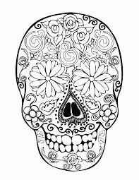 These free, printable halloween coloring pages for kids—plus some online coloring resources—are great for the home and classroom. Easy Sugar Skull Coloring Pages Coloring Home