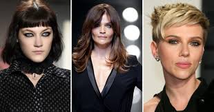 Penggunaan poni panjang yang dapat diselipkan pada belakang telinga akan memberikan aksen pada bentuk wajah ini. Potongan Rambut Bergaya Wanita 2018 Untuk Rambut Pendek Sederhana Panjang Trend Terkini Dan Gaya Rambut Yang Paling Bergaya