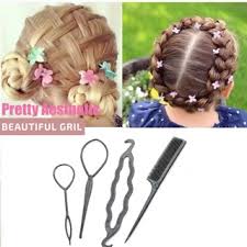 Our love for braids starts in childhood with improvised hair salons for dolls and friends, but it split the first one and put the second ponytail between the two sections of the first pony, clip it up out unclip the ponytail you've previously clipped up, split it in two. 4 Pcs Set Ponytail Creator Styling Pony Tail Clip Hair Braid Maker Styling Tool Shopee Philippines