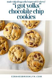 These classic chocolate chip cookies are made with the addition of chopped pecans, but feel free to omit th. I Got Yolks Chocolate Chip Cookies E2 Bakes Brooklyn