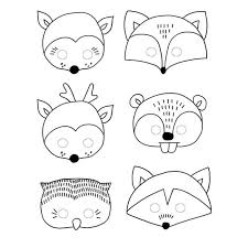 Coloriage miraculous a imprimer et coloriage miraculous en ligne a faire directement sur son ecran. 6 Masques A Colorier Foret Cdiscount Jeux Jouets