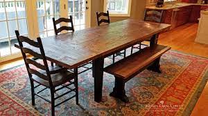 Rustic Barnwood Farm Table Matching Bench Rustic Pub Table Barn Wood Farm Table