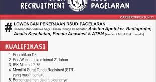 Ada perusahaan yang sedang membuka kesempatan lowongan kerja apoteker,puskesmas, apoteker, staff perijinan, staf teknisi dan banyak lagi melalui indeed.com. Lowongan Kerja Rsud Pagelaran Cianjur 2020 Ada Banyak Posisi Lowongankerjacareer Com