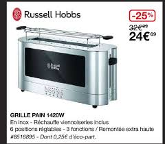 Offre Grille Pain Soleil Rouge Moulinex Chez Cora